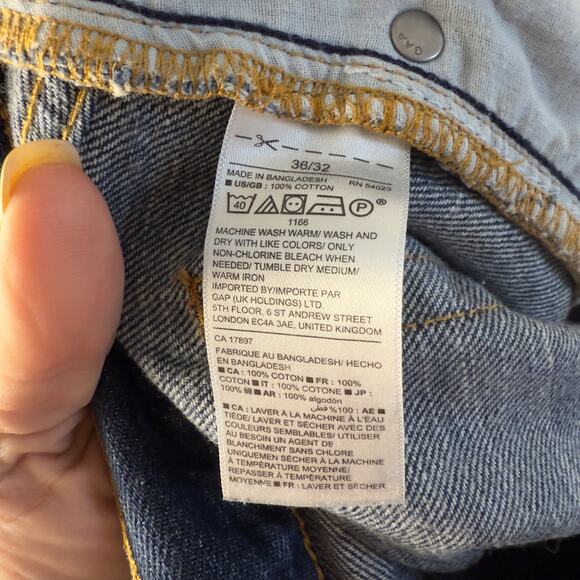 GAP men’s Bootcut Denim jeans 36x32, Americana every day rugged casual #3664 - Picture 6 of 6